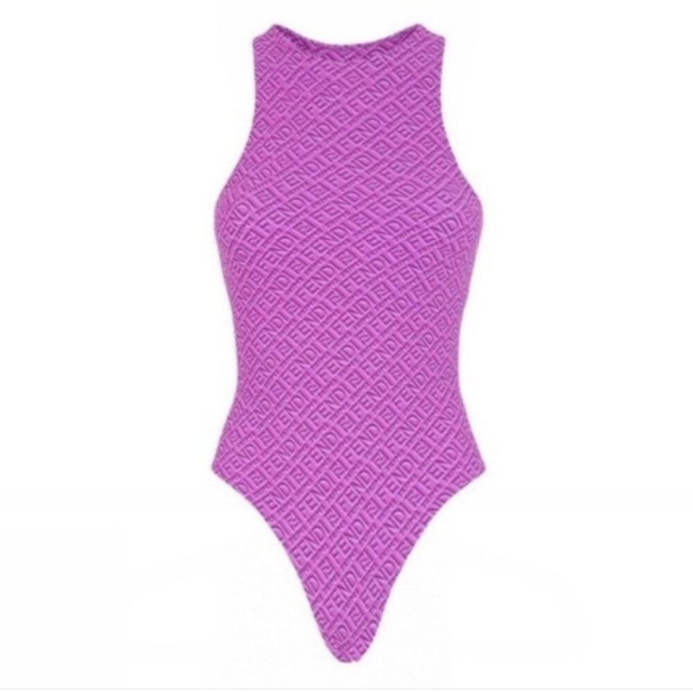 Fendi x Skims HIGH NECK BODYSUIT | COLORADO Size XL - Box Included